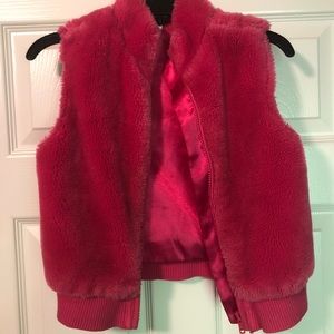 Gymboree Pink Sleeveless Jacket Med 7/8 Girls